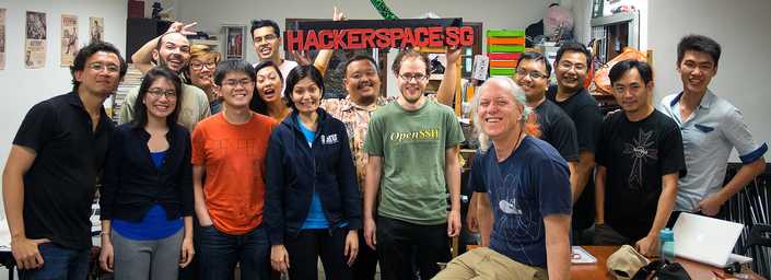 Mitch Altman, founder of Noisebridge, at HackerspaceSG in 2014 Mitch Altman, founder of Noisebridge, at HackerspaceSG in 2014